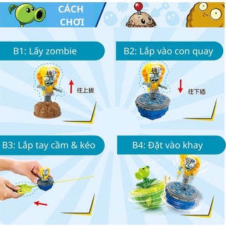 Đồ Chơi Con Quay Plant Zoombie