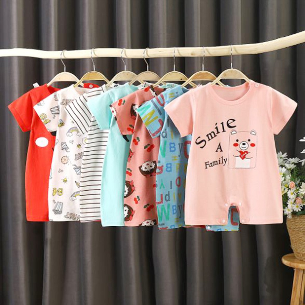 Body đùi cho bé trai gái sơ sinh bodysuit cho bé cộc tay bộ đồ sơ sinh hàng QC loại 1 từ 3-12kg - BDC08