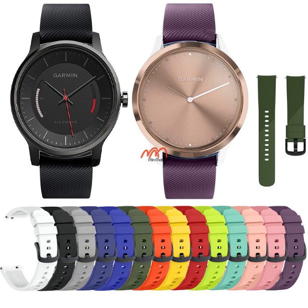 Dây cao su mềm gân xéo Garmin Vivoactive 3
