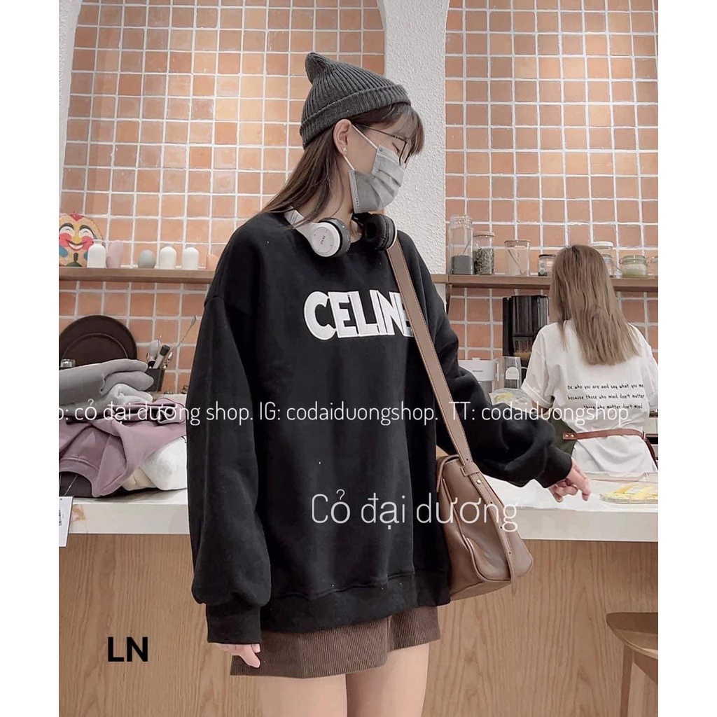 Áo sweater NAM NỮ  chất nỉ , dày dặn mềm mịn form rộng phong cách Unisex Thời Trang 365