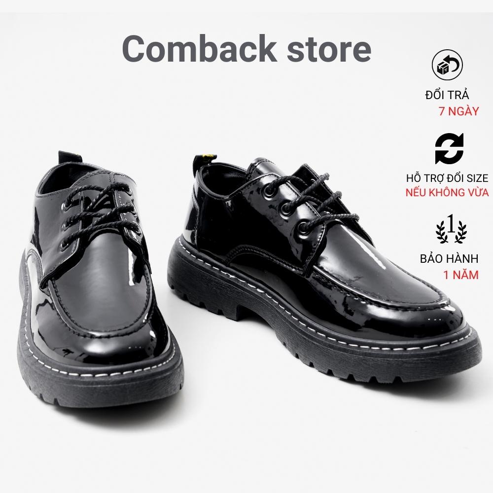 Giày da nam Comback store đế cao phong cách, giày tây nam tăng chiều cao công sở cao cấp