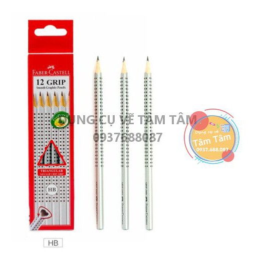 [ TÂM TÂM ]-Bút chì graphite Grip 2001 FABER CASTELL 2B-