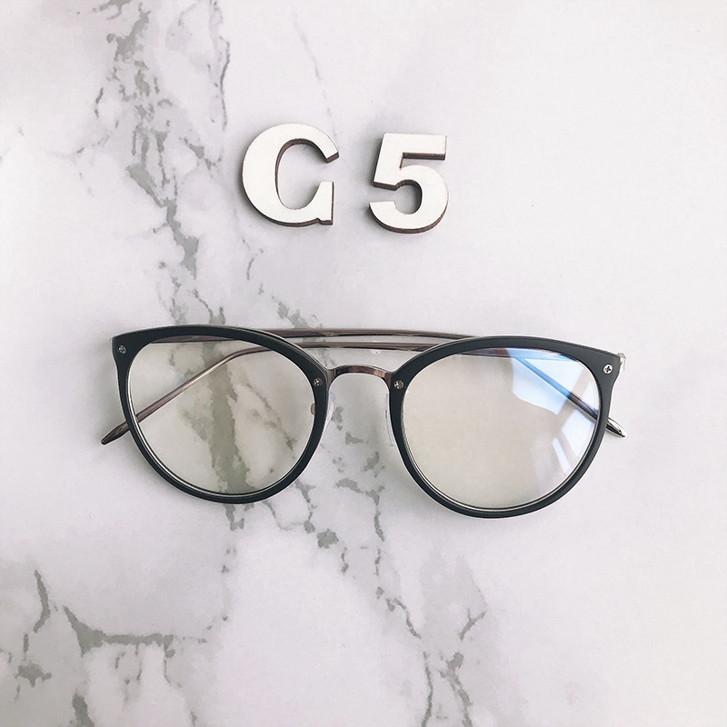 Mắt kính gọng nhựa chống tia sáng xanh phong cách Hàn Quốc cho nữ