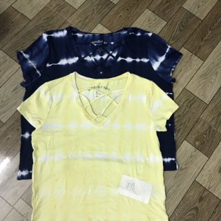 Áo thun đan dây cổ tim VNXK