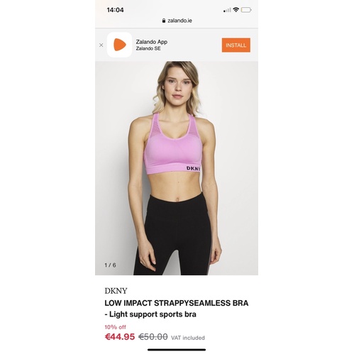 Áo tập Sport Bra DKNY LiLac