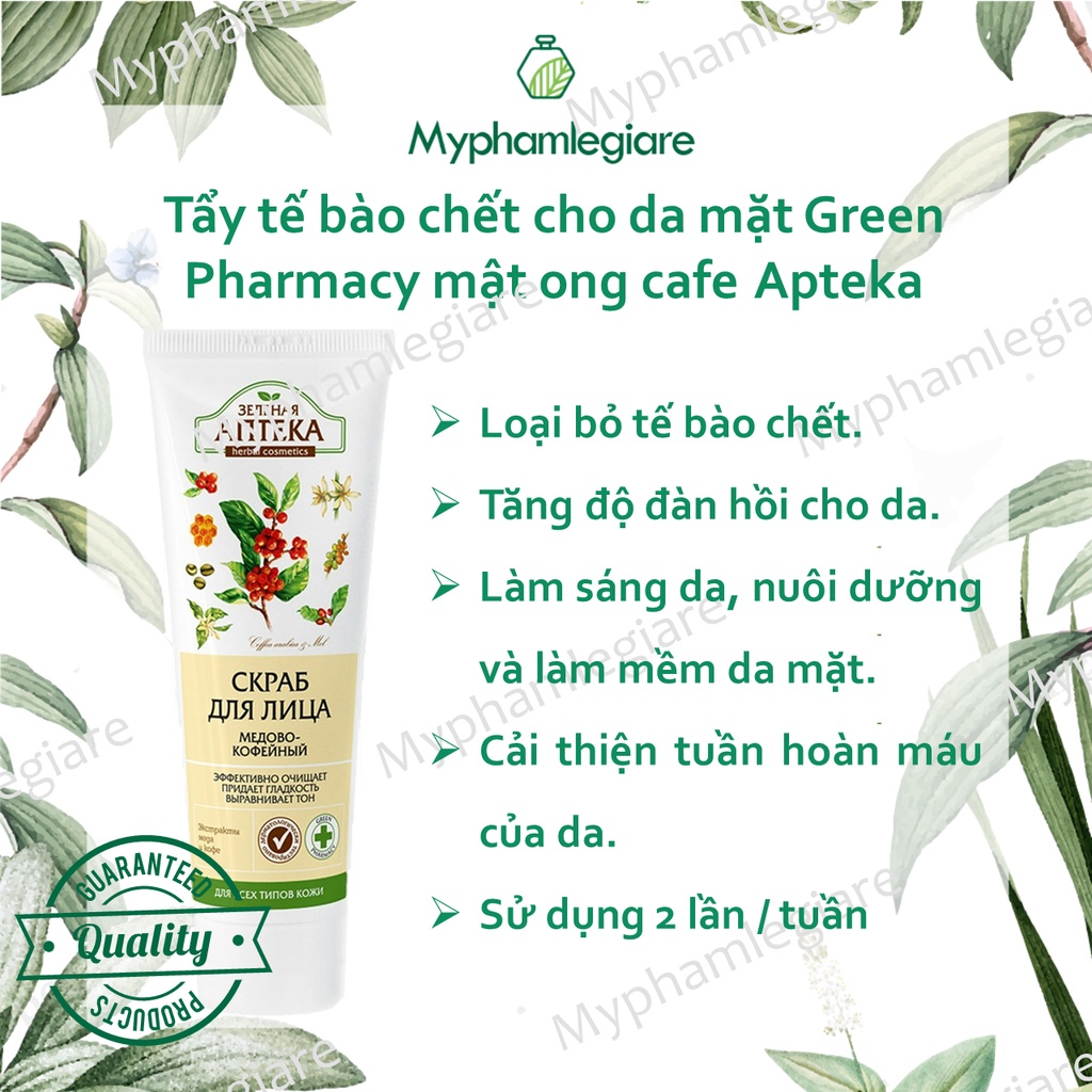 TẨY TẾ BÀO CHẾT GREEN PHARMACY CHO DA MẶT