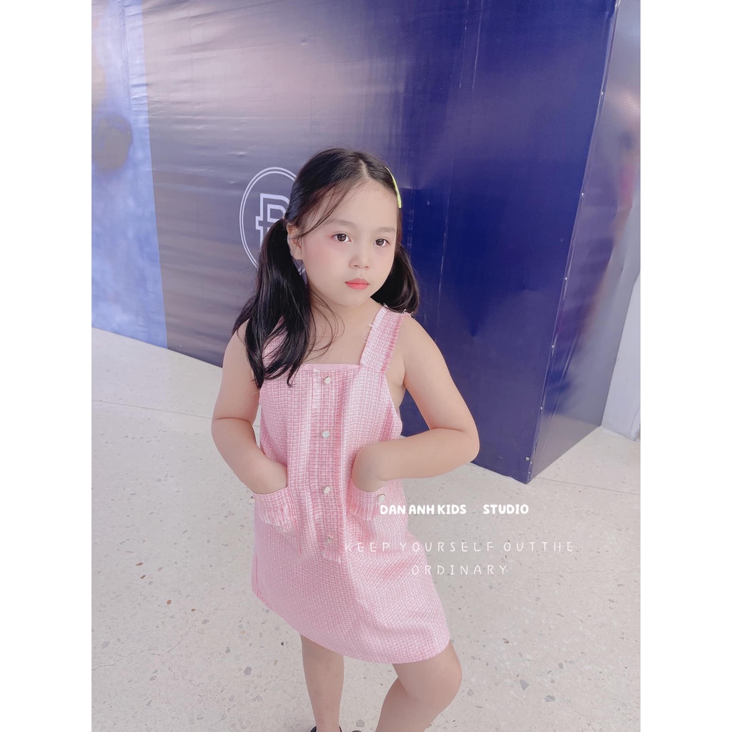 Đầm Dạ Hồng Cho Bé D.A.K