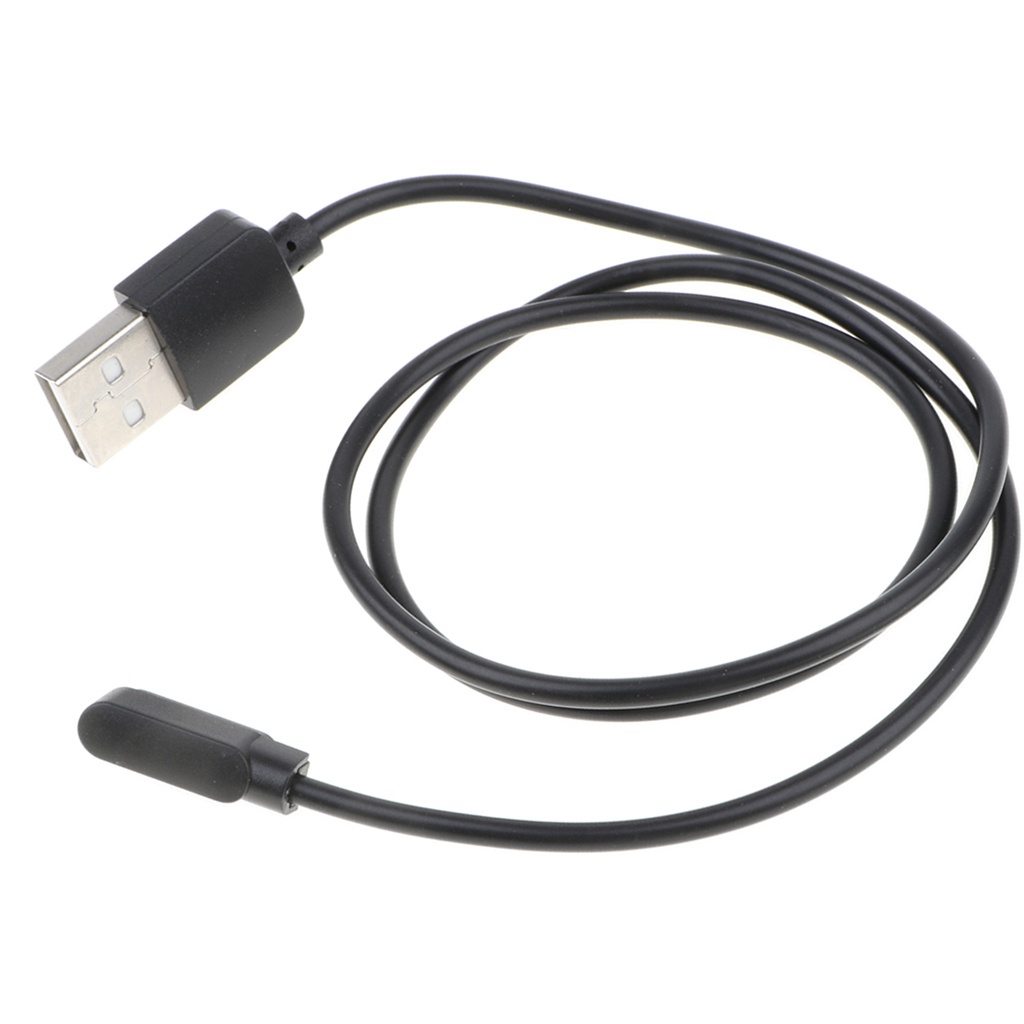 Dây Cáp Sạc Nam Châm 2 Pin Cổng Usb Cho Đồng Hồ Đeo Tay Bubble Shop61 Đen