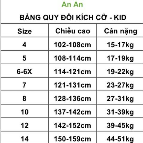 Váy đầm sát nách bé gái Carter's Cambodia xuất khẩu vải 100% cotton Size 4T-8T (15-31kg) An An