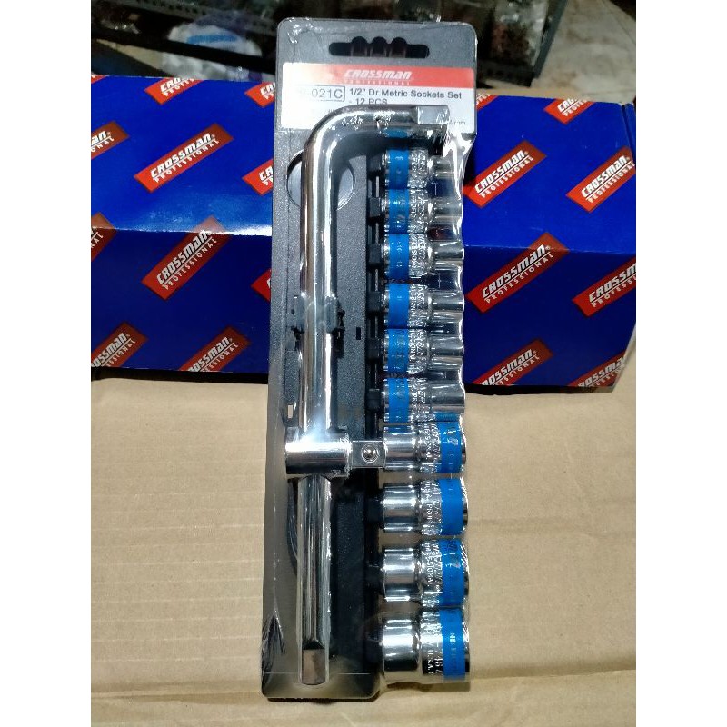 Bộ Khẩu Sửa Chữa Xe Máy 12 chi tiết thép CR-V Crossman-U.S.A