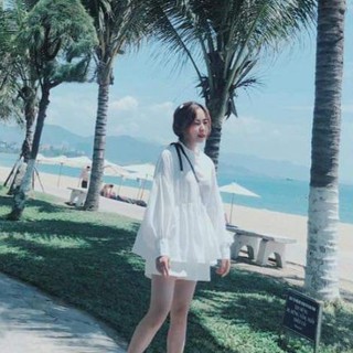 Set babydoll trắng