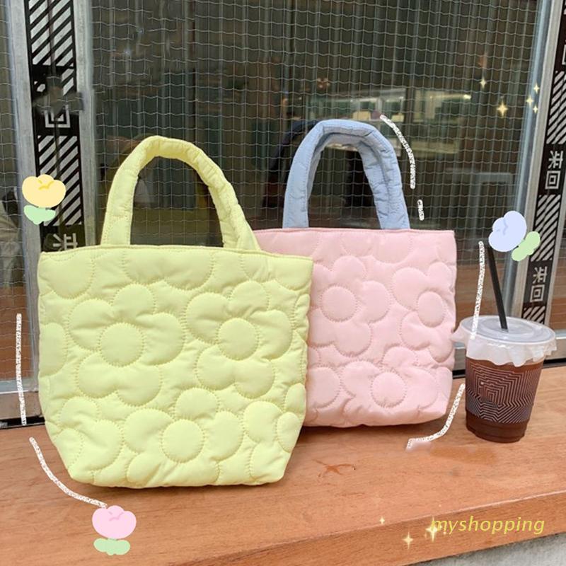 Túi Đựng Hộp Cơm Trưa Treo Xe Đẩy Em Bé Bằng Nylon Cotton Nylon