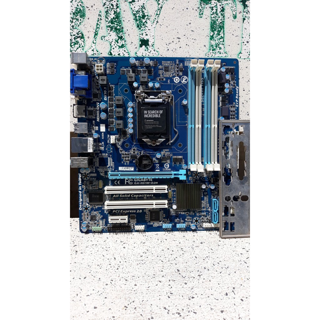 Main Gigabyte H61-DS2H 4 Khe Ram  DDR3 Hàng Thanh Lý CTy