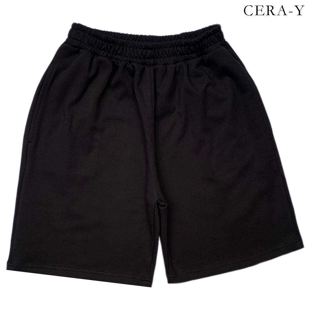 Quần short ống rộng CERA-Y màu đen CRQ014