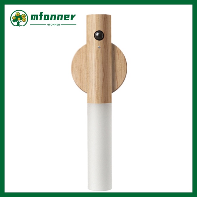 Đèn Led Gắn Tường Cảm Biến Cơ Thể Người Bằng Gỗ Mfonner Sử Dụng Pin 500 Mah Có Thể Sạc Lại