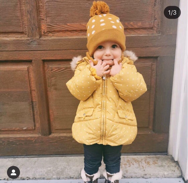 Áo khoác Zara mũ lông