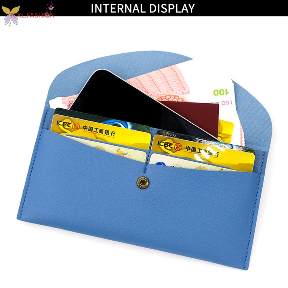 Ví Dài Siêu Mỏng Có Nhiều Ngăn Đựng Thẻ Và Điện Thoại