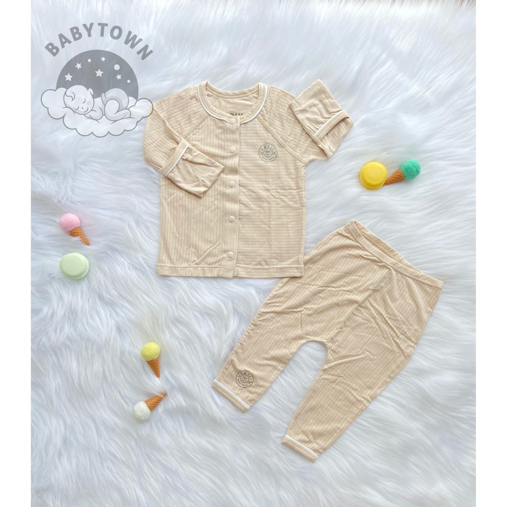 🌟 CHÍNH HÃNG 🌟HRNEE - BỘ BODY CỘC TAY HỌA TIẾT / Bộ dài cài thẳng Modal BD18