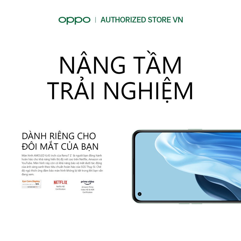 Điện thoại OPPO Reno7z 5G (8GB/128GB) - Hàng Chính Hãng