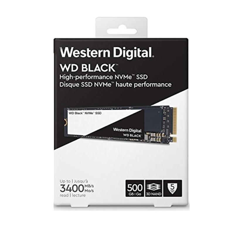 [Mã ELMALL10 giảm 10% đơn 500K] Ổ Cứng SSD Western Digital Black SN750 PCIe Gen3 x4 NVMe M.2 500GB WDS500G3X0C