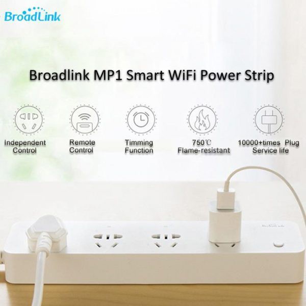Ổ cắm nối dài thông minh Broadlink MP1 / MP2 – kết nối WiFi, hẹn giờ thông minh