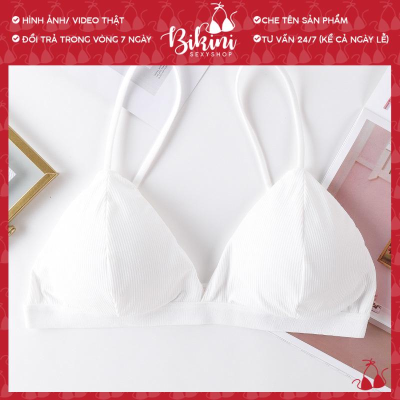 Áo bra nữ đệm mỏng không gọng freesize màu đen/ trắng/ đỏ/ da/ hồng Bra015