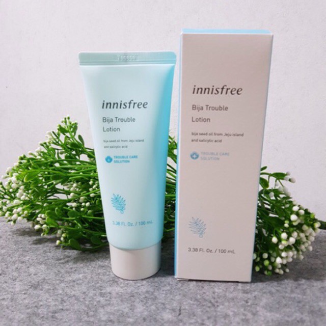 [Chính hãng] Sữa dưỡng làm dịu da mụn Innisfree Bija Trouble Lotion 100ml