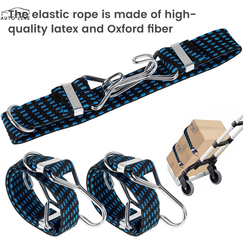 Bộ 4 Dây Bungee Đàn Hồi Có Móc Treo Hành Lý / Xe Đạp / Xe Hơi / Cắm Trại SHOPCYC4922