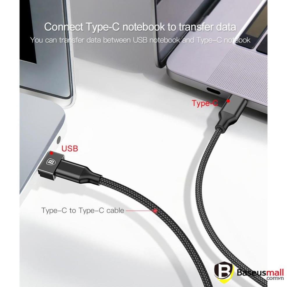 Baseus -BaseusMall VN Đầu chuyển adapter USB otg Type A sang USB Type C tốc độ cao Baseus