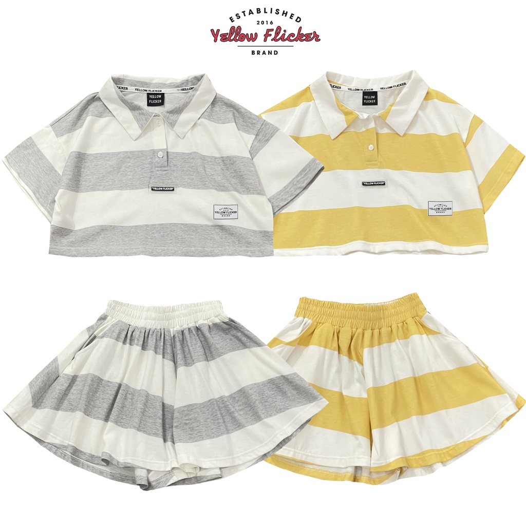 Set bộ nữ ngắn YELLOW FLICKER simple freesize