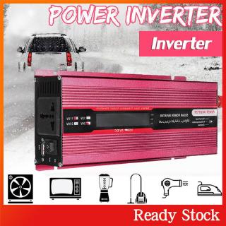 Ready Stock Car Inverter Solar Power Inverter DC12V To AC110V Converter Aluminium Alloy Portable