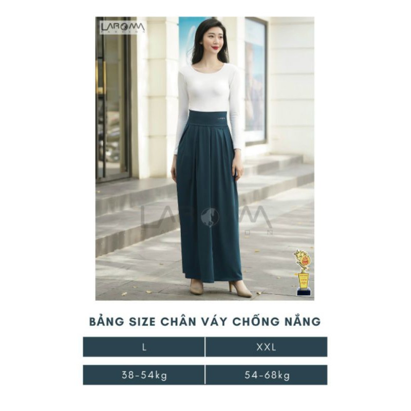 Chân váy quây chống nắng nữ Laroma chất làm mát cao cấp dài chùm chân | BigBuy360 - bigbuy360.vn