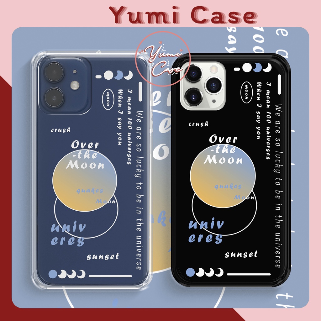 Ốp lưng điện thoại cho Iphone Samsung Vsmart Oppo Huawei Xiaomi Vivo Nokia Realme Poco Redmi Over TRONG-ĐEN Yumi Case