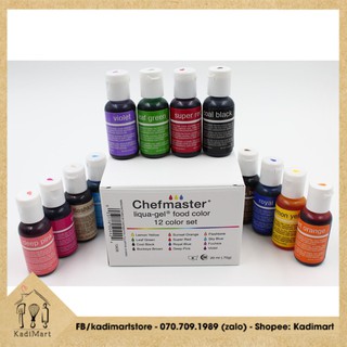 Màu gel thực phẩm chefmaster 🍩FREESHIP🍩 - Kadi Mart nguyên liệu & dụng cụ làm bánh