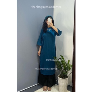 [BIGSIZE] Áo dài cách tân tay loe lụa Ngọc Trai (size đến 92kg, inbox tư vấn size)