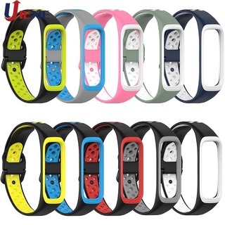 Dây silicon đeo đồng hồ thiết kế nhiều lỗ thời trang thay thế cho Samsung Galaxy Fit 2 Sm-R220