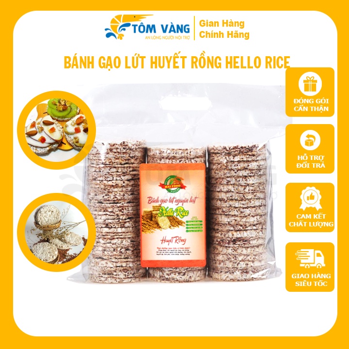 Mua Bánh Gạo Lứt Nguyên Hạt Yến Mạch/Lứt Tím/Huyết Rồng Hello Rice Dùng ...
