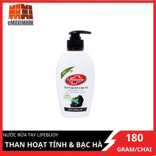 Nước rửa tay Lifebuoy NRT Than hoạt tính 180g