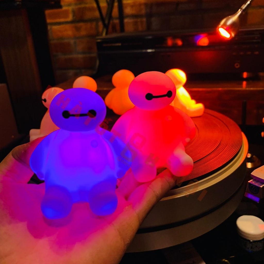 Đèn ngủ Baymax đèn led nhiều màu tạo hình đèn trang trí hoạt hình Mua 2 tặng 1 có thể thay đổi màu sắc cực kì dễ thương
