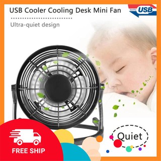 Quạt mini 4 cánh ít tiếng ồn có dây cắm USB chất lượng cao