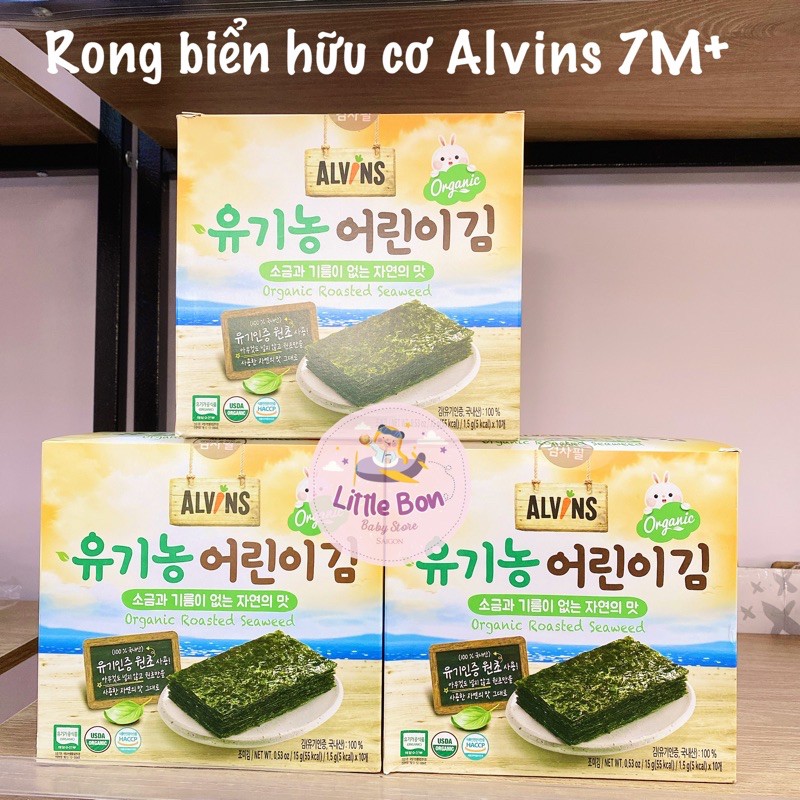 Rong biển hữu cơ tách muối Alvins 7M+ NK chính hãng_Date 10/2022