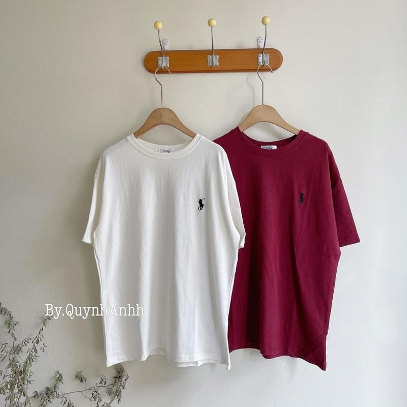 Áo thun tay lỡ Unisex nam nữ 3158, Áo phông tay lỡ thêu hình nam nữ