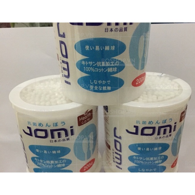 Tăm Bông Jomi Lọ 200 Que Người Lớn