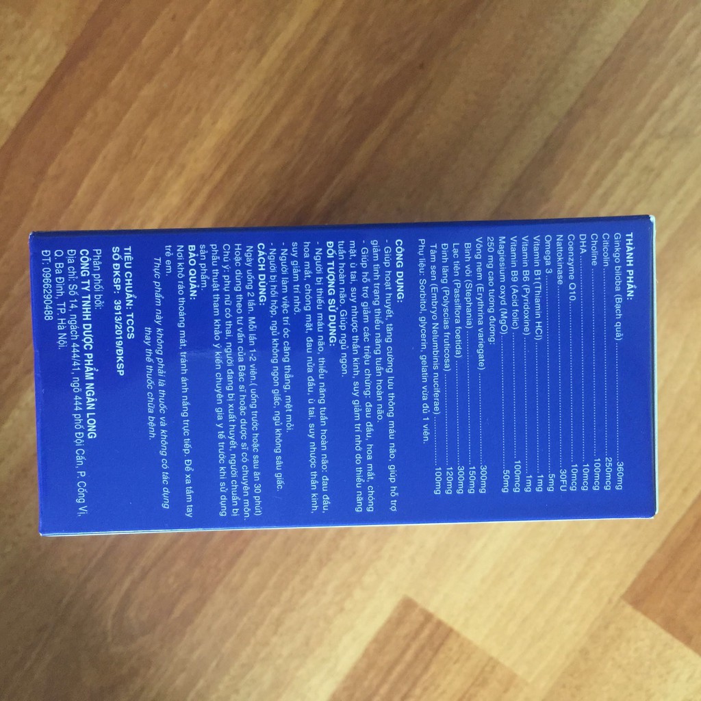 Ginkgo Biloba hỗ trợ hoạt huyết dưỡng não, giúp tăng lưu thông máu não, giảm nguy cơ rối loạn tiền đình, tai biến não