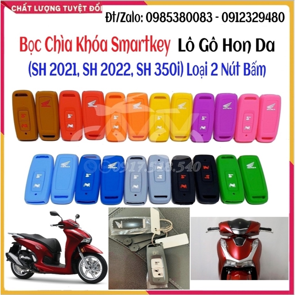 Bọc Silicon bảo vệ Smartkey chìa khoá xe HONDA Sh 300i, Sh 350i, Sh 2021 - 2022, Sh Mode 2021, PCX 2021- 2022 (Ảnh sp th