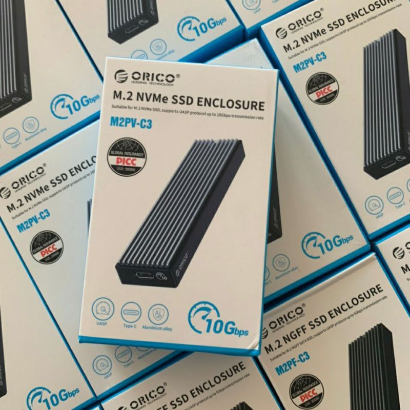 Box ổ cứng SSD M2 NVME/M.2 SATA to USB Type-C làm ổ di động