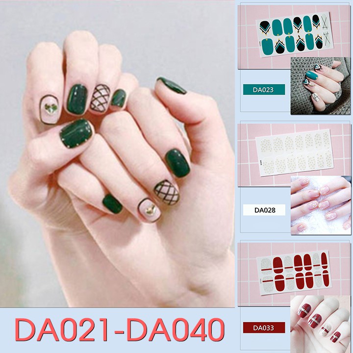 Nail Wraps Set Dán móng tay 14 miếng nhiều mẫu DA021-040