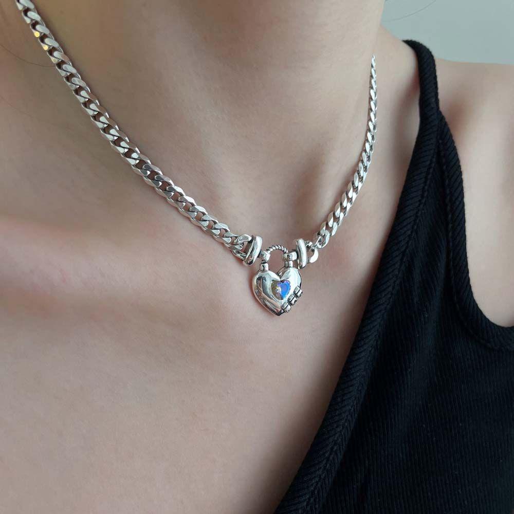 AROMA Vòng Cổ Choker Kim Loại Phong Cách Hàn Quốc Cá Tính Dành Cho Nữ