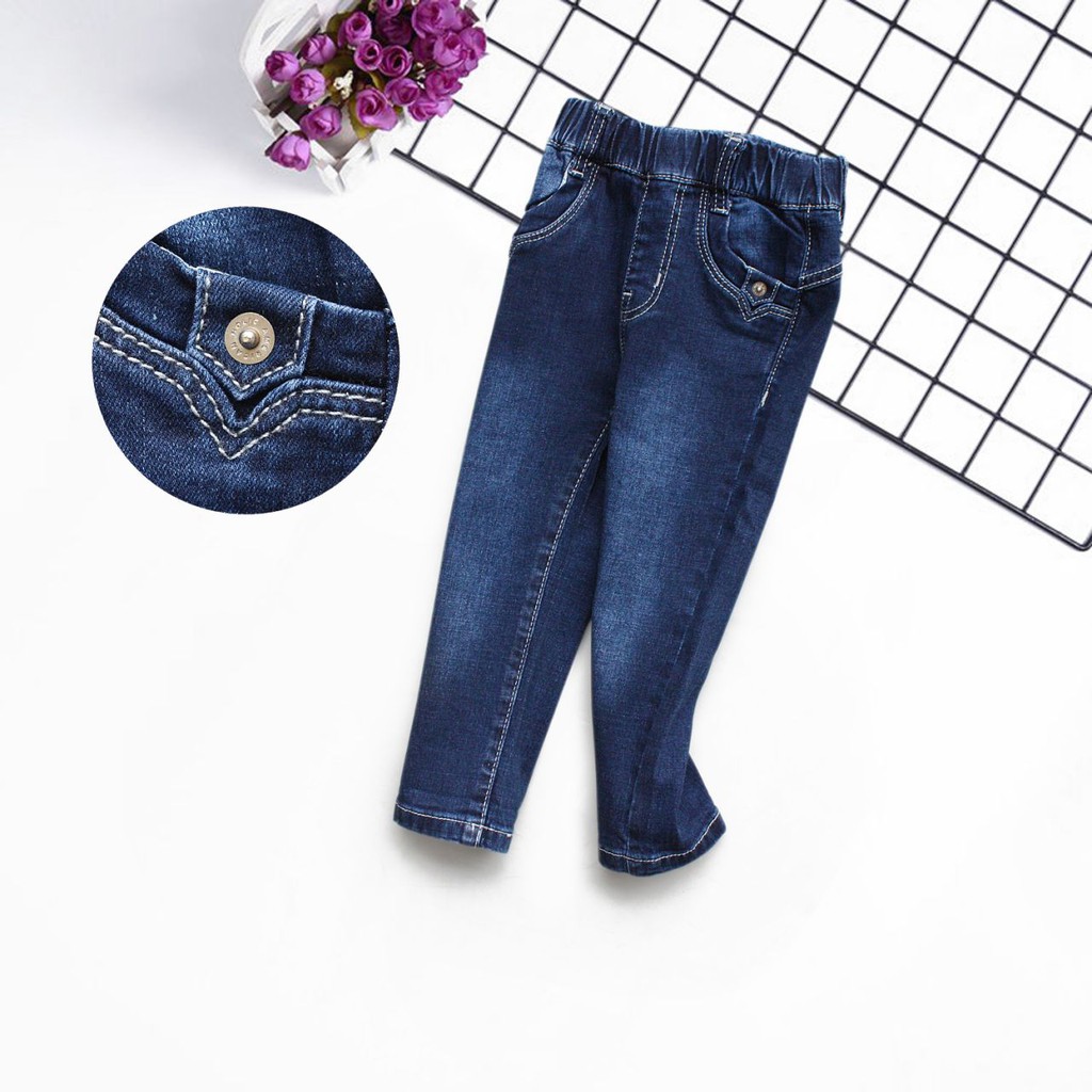 Quần Jean Bé Gái chất lượng tốt, giặt ko đổ màu size đại &amp;nhỏ (7-40kg)