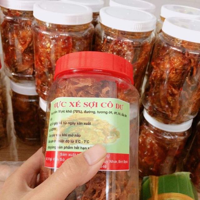 Mực xé tẩm gia vị